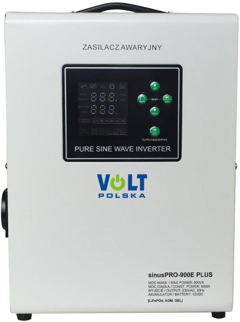 Przetwornica VOLT POLSKA SINUSPRO 900E PLUS 12V 600/900W LiFePO4, MENU Przetwornica VOLT POLSKA SINUSPRO 900E PLUS 12V 600/900W LiFePO4, MENU