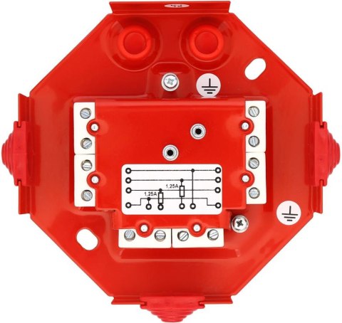 Puszka instalacyjna przeciwpożarowa W2 PIP-3AN 1,25A Puszka instalacyjna przeciwpożarowa W2 PIP-3AN 1,25A