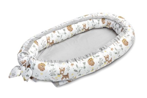 KOKON VELVET BIAŁY LEŚNA PRZYGODA 80x45 KOKON VELVET BIAŁY LEŚNA PRZYGODA 80x45