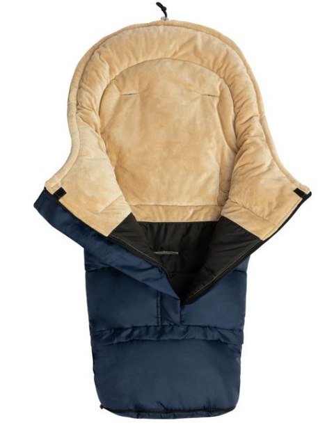 ŚPIWOREK COMBI 3w1 MINKY - NAVY/BEIGE ŚPIWOREK COMBI 3w1 MINKY - NAVY/BEIGE