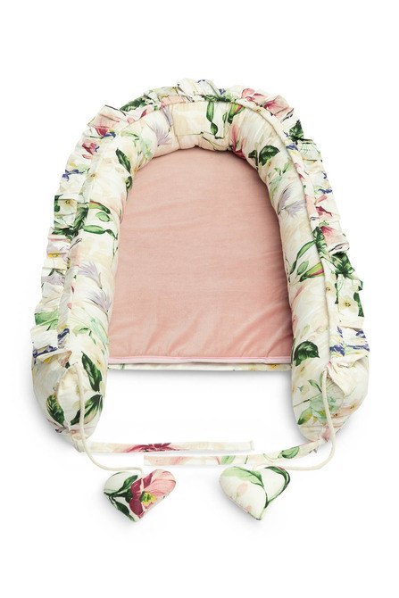 GNIAZDO/KOKON VELVET MAGNOLIA RÓŻOWY 80x45