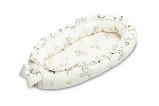 GNIAZDO/KOKON VELVET OLIWKA KREMOWY 80x45