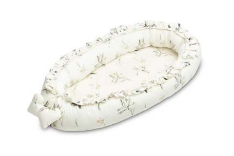 GNIAZDO/KOKON VELVET OLIWKA KREMOWY 80x45