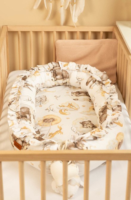 GNIAZDO/KOKON VELVET SEN BEŻOWY 80x45