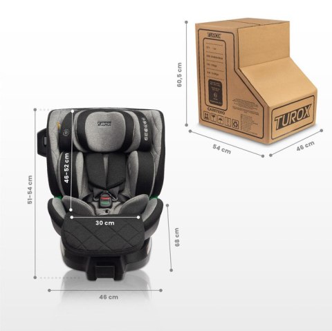 FOTELIK TUROX I-SIZE KHAKI (40-150)