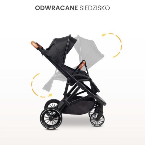 WÓZEK SPACEROWY RATIO DARK GREY