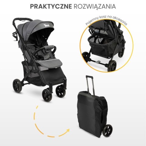 WÓZEK SPACEROWY TRAIL GRAPHITE