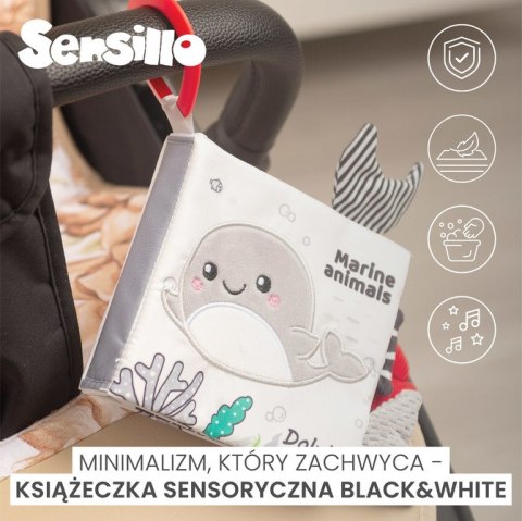 BLACK&WHITE KSIĄŻECZKA MATERIAŁOWA SOWA