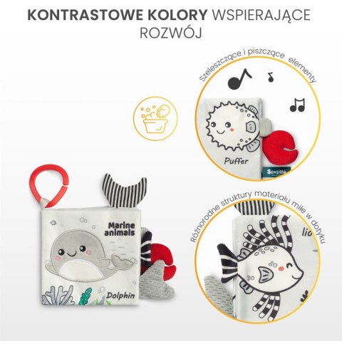 BLACK&WHITE KSIĄŻECZKA MATERIAŁOWA SOWA