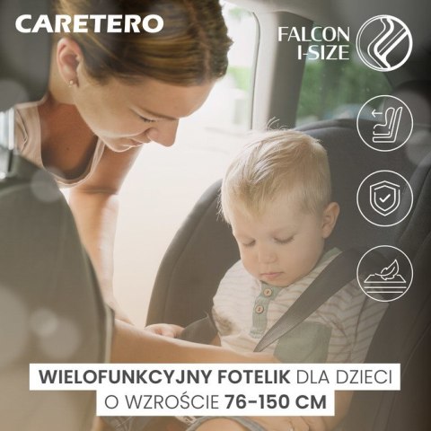 FOTELIK FALCON I-SIZE GRAPHITE (76-150)