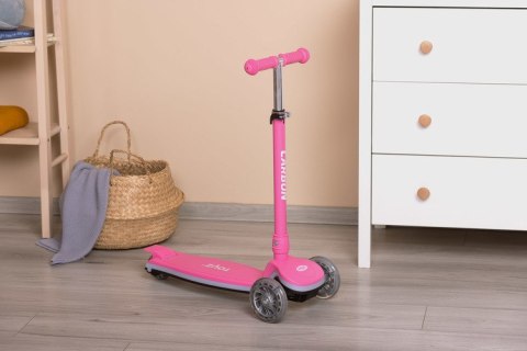 HULAJNOGA 3-KOŁOWA CARBON PINK