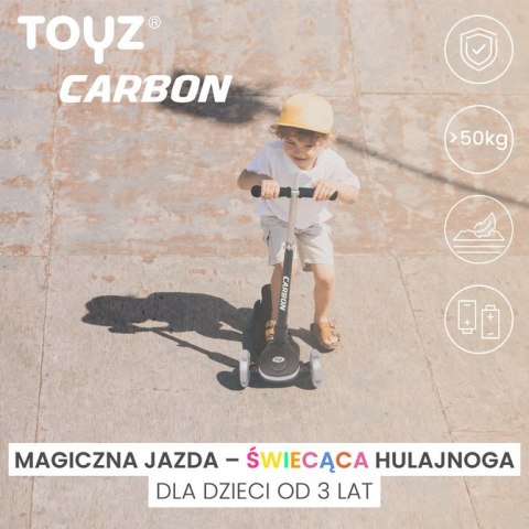 HULAJNOGA 3-KOŁOWA CARBON PINK