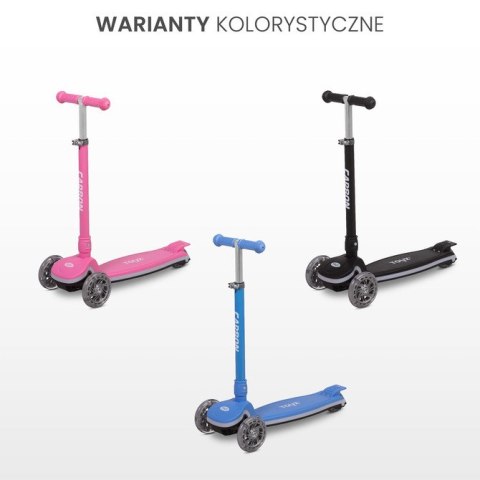 HULAJNOGA 3-KOŁOWA CARBON PINK